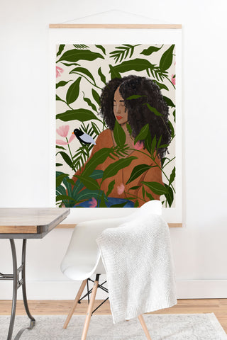 mary joak Aanu the plant lady Art Print And Hanger