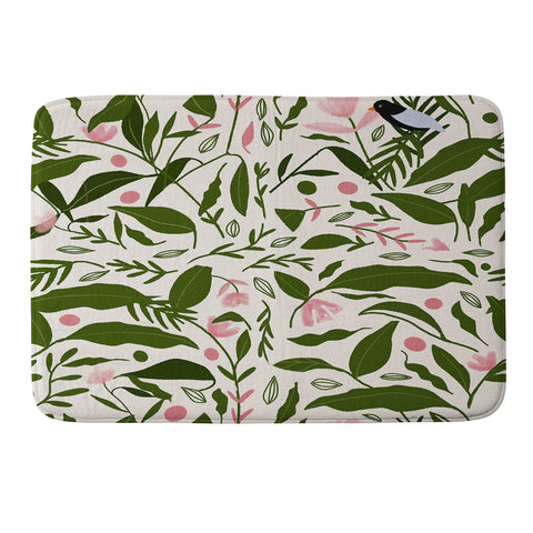 mary joak Aanu the plant lady Memory Foam Bath Mat
