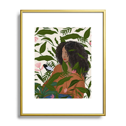 mary joak Aanu the plant lady Metal Framed Art Print