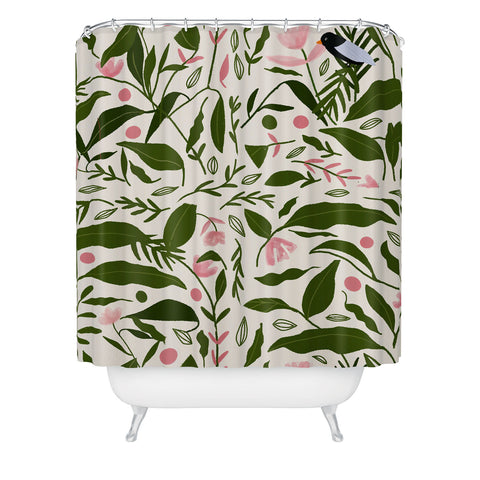 mary joak Aanu the plant lady Shower Curtain