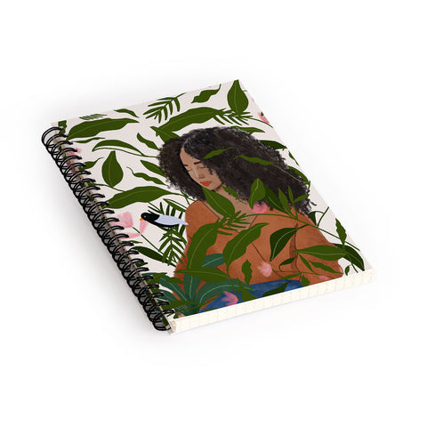 mary joak Aanu the plant lady Spiral Notebook