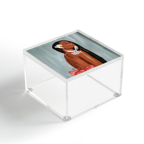 mary joak Girl in a bow Acrylic Box