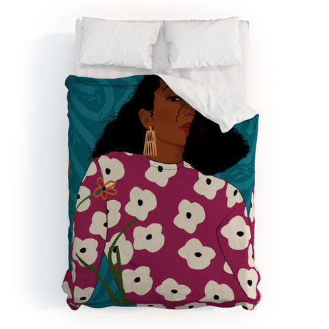 mary joak Half Truth Not forgotten Duvet Cover