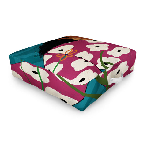 mary joak Half Truth Not forgotten Outdoor Floor Cushion