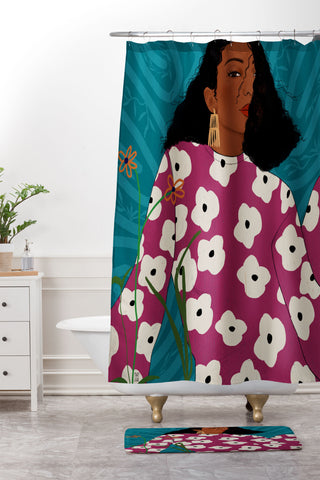 mary joak Half Truth Not forgotten Shower Curtain And Mat