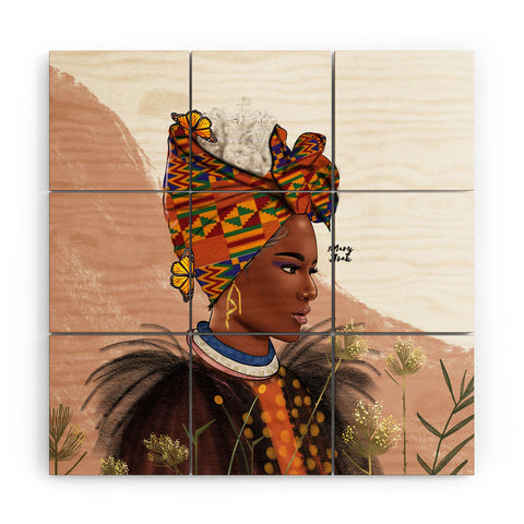 mary joak Just Bloom Wood Wall Mural