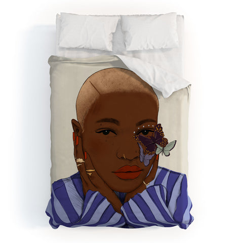 mary joak Oh my soul dont be afraid Duvet Cover