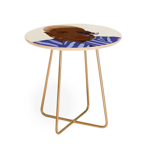 mary joak Oh my soul dont be afraid Round Side Table