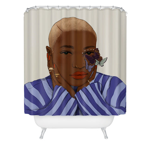 mary joak Oh my soul dont be afraid Shower Curtain