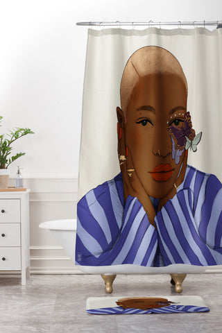 mary joak Oh my soul dont be afraid Shower Curtain And Mat