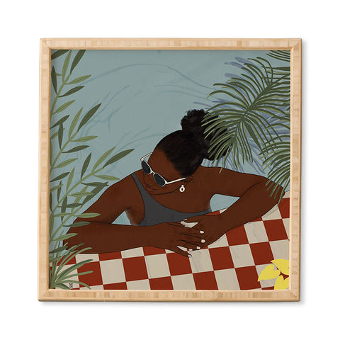mary joak Pool Body Framed Wall Art