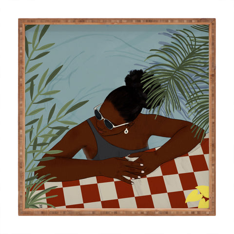 mary joak Pool Body Square Tray