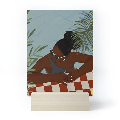 mary joak Pool Body Mini Art Print