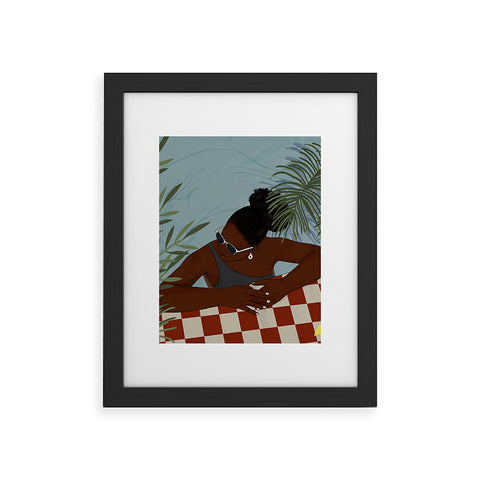 mary joak Pool Body Framed Art Print