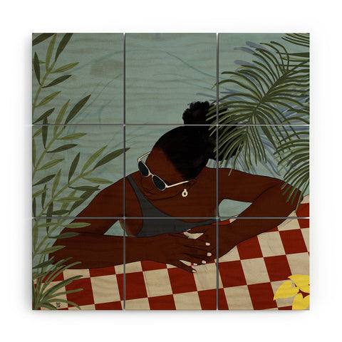 mary joak Pool Body Wood Wall Mural