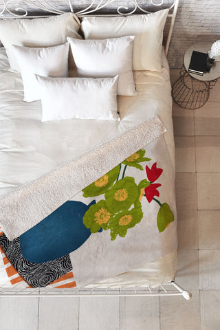 mary joak Tabithas Place Fleece Throw Blanket