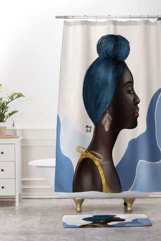 mary joak When You Stand Shower Curtain And Mat