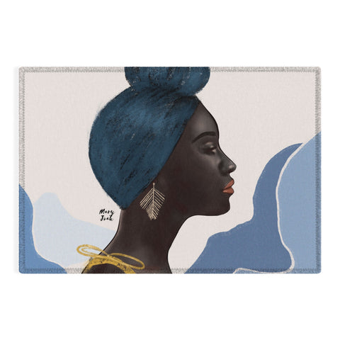 mary joak When You Stand Outdoor Rug