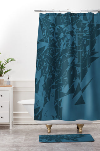 Matt Leyen Glass BG Shower Curtain And Mat