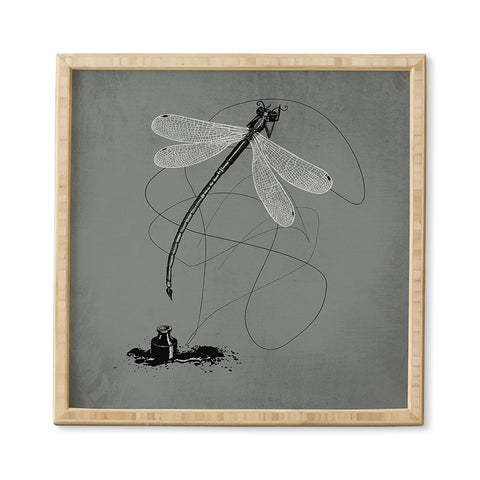 Matt Leyen Here There And Back Again Grey Framed Wall Art