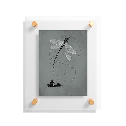 Matt Leyen Here There And Back Again Grey Floating Acrylic Print