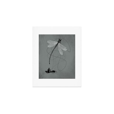 Matt Leyen Here There And Back Again Grey Art Print