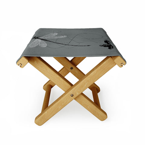 Matt Leyen Here There And Back Again Grey Folding Stool