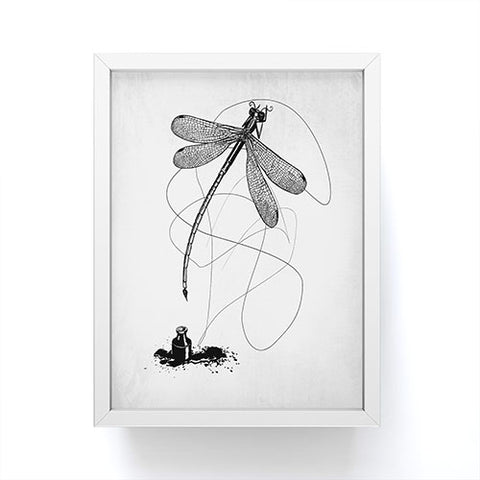 Matt Leyen Here There And Back Again White Framed Mini Art Print