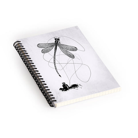 Matt Leyen Here There And Back Again White Spiral Notebook