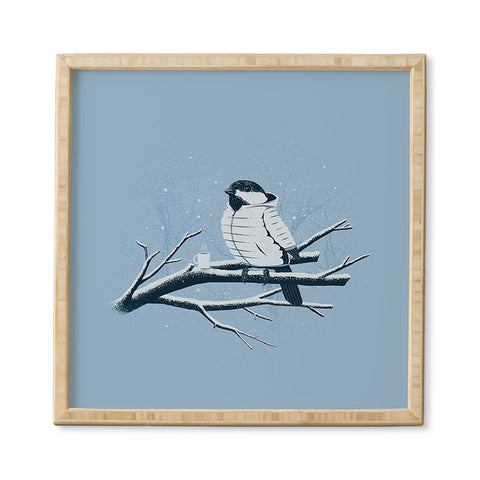 Matt Leyen North For The Winter Blue Framed Wall Art