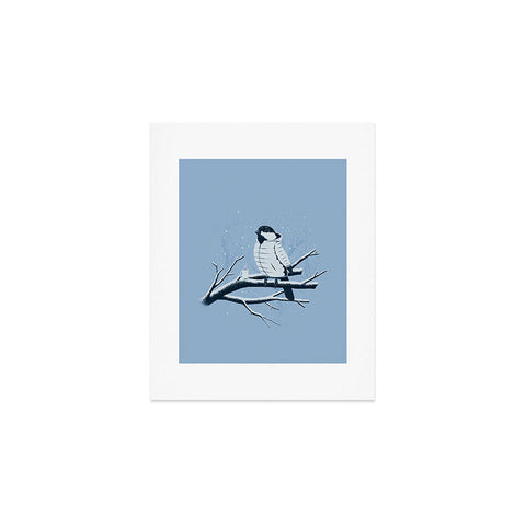 Matt Leyen North For The Winter Blue Art Print