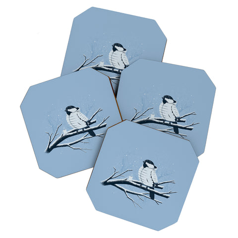 Matt Leyen North For The Winter Blue Coaster Set