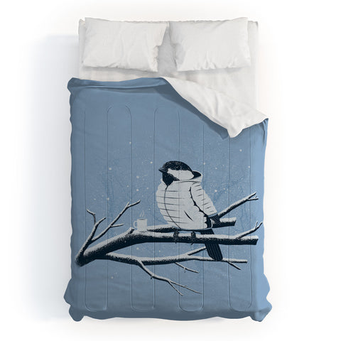 Matt Leyen North For The Winter Blue Comforter