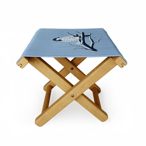 Matt Leyen North For The Winter Blue Folding Stool