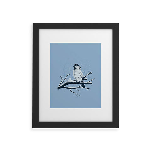 Matt Leyen North For The Winter Blue Framed Art Print