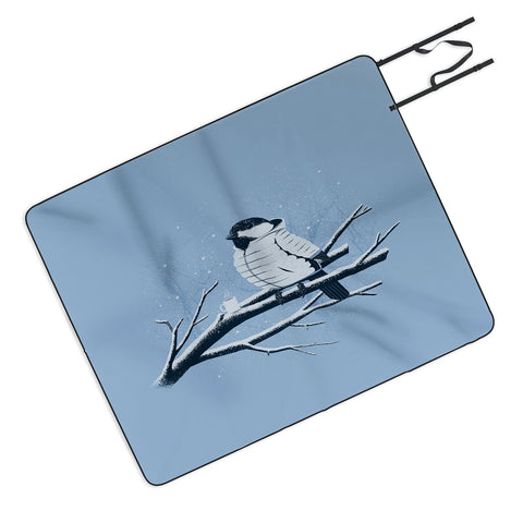 Matt Leyen North For The Winter Blue Picnic Blanket