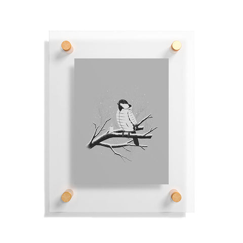 Matt Leyen North For The Winter Grey Floating Acrylic Print