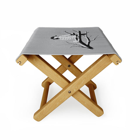 Matt Leyen North For The Winter Grey Folding Stool