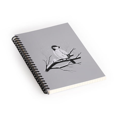 Matt Leyen North For The Winter Grey Spiral Notebook