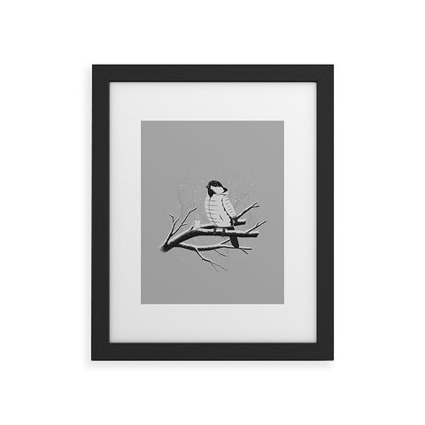 Matt Leyen North For The Winter Grey Framed Art Print