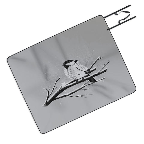 Matt Leyen North For The Winter Grey Picnic Blanket