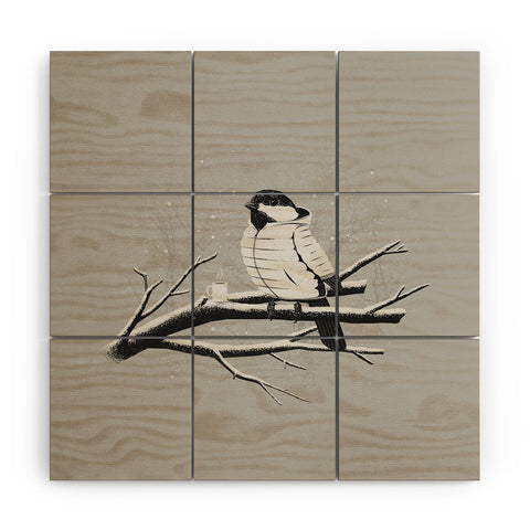 Matt Leyen North For The Winter Grey Wood Wall Mural