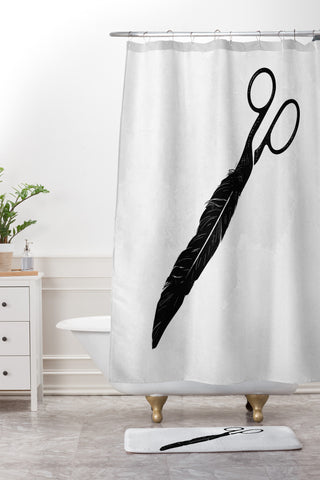 Matt Leyen Sharp Shower Curtain And Mat