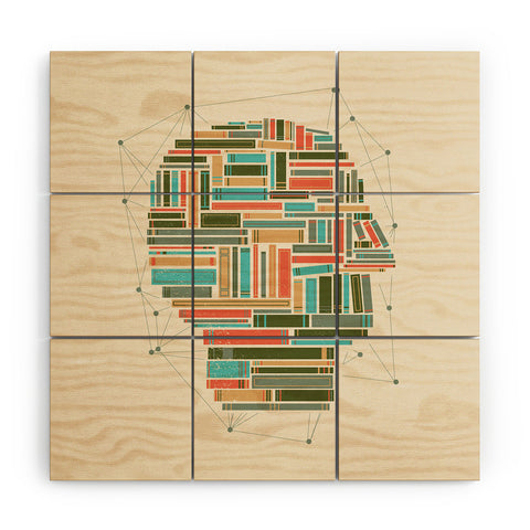 Matt Leyen Socially Networked Wood Wall Mural