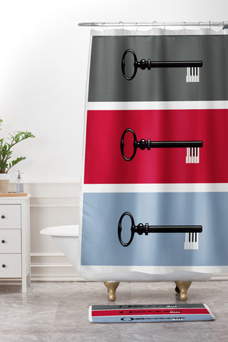 Matt Leyen The Key Shower Curtain And Mat