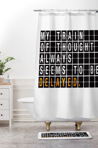 Matt Leyen Train Of Thought Shower Curtain And Mat