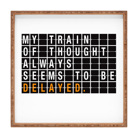 Matt Leyen Train Of Thought Square Tray