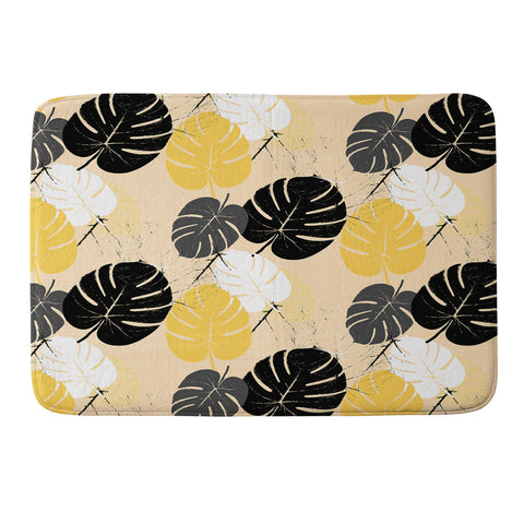 Matthew Taylor Wilson monstera 002 Memory Foam Bath Mat