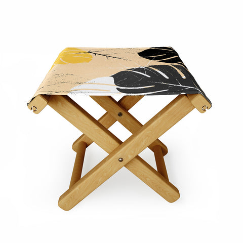 Matthew Taylor Wilson monstera 002 Folding Stool