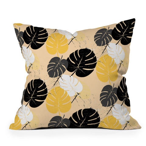 Matthew Taylor Wilson monstera 002 Throw Pillow